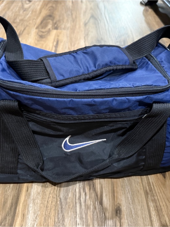 Nike Other - Nike Game Day Blue and Black Sport Duffel Bag with Swoosh